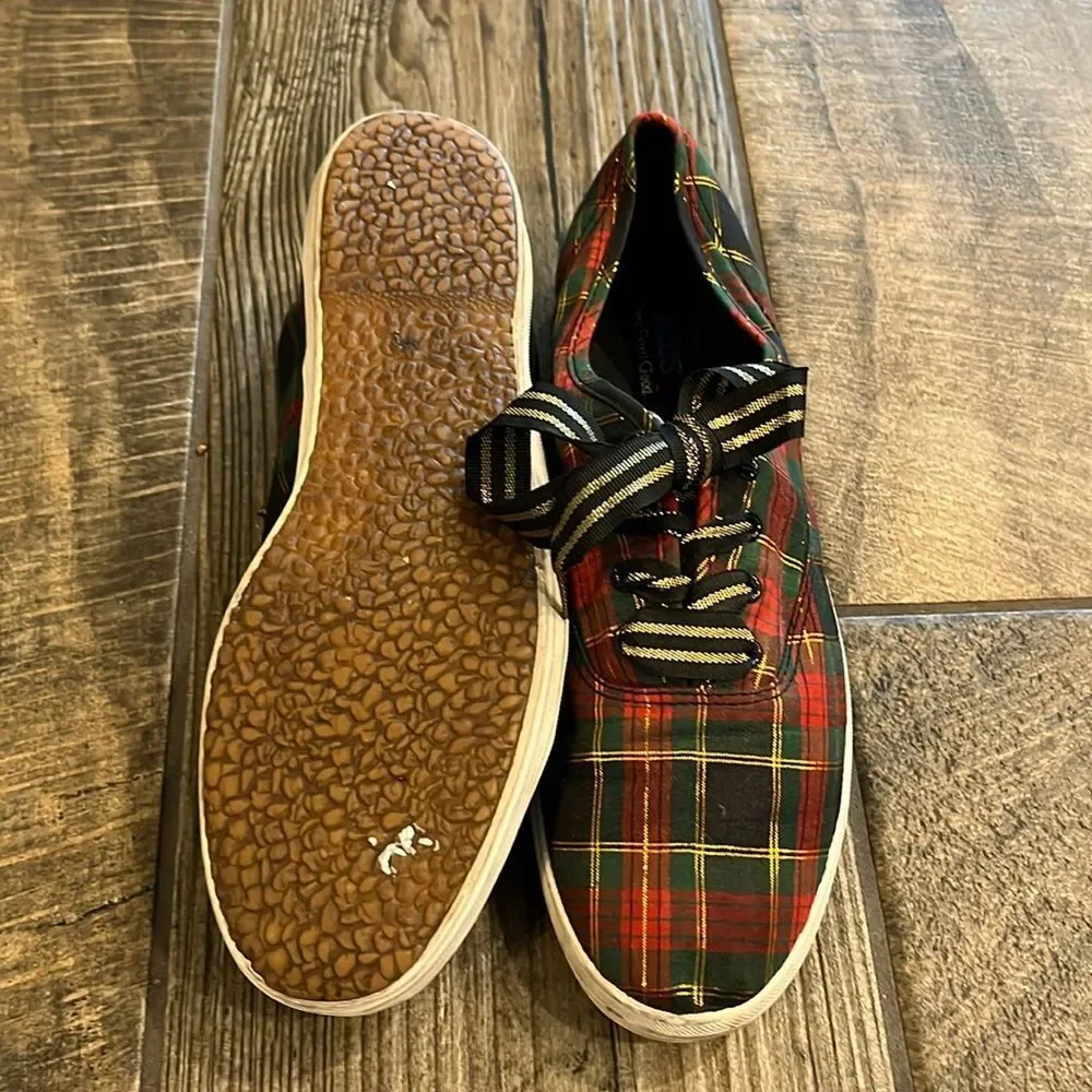Keds red plaid sneakers - Picture 3 of 4